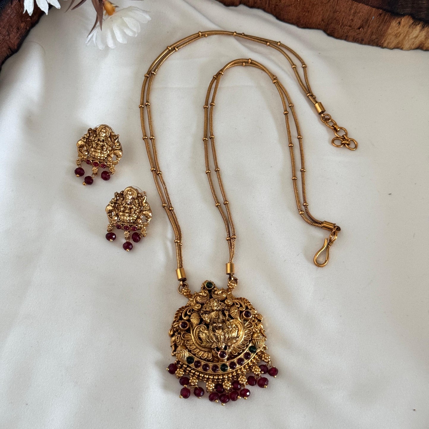 Antique Lakshmi Temple Necklace AN80