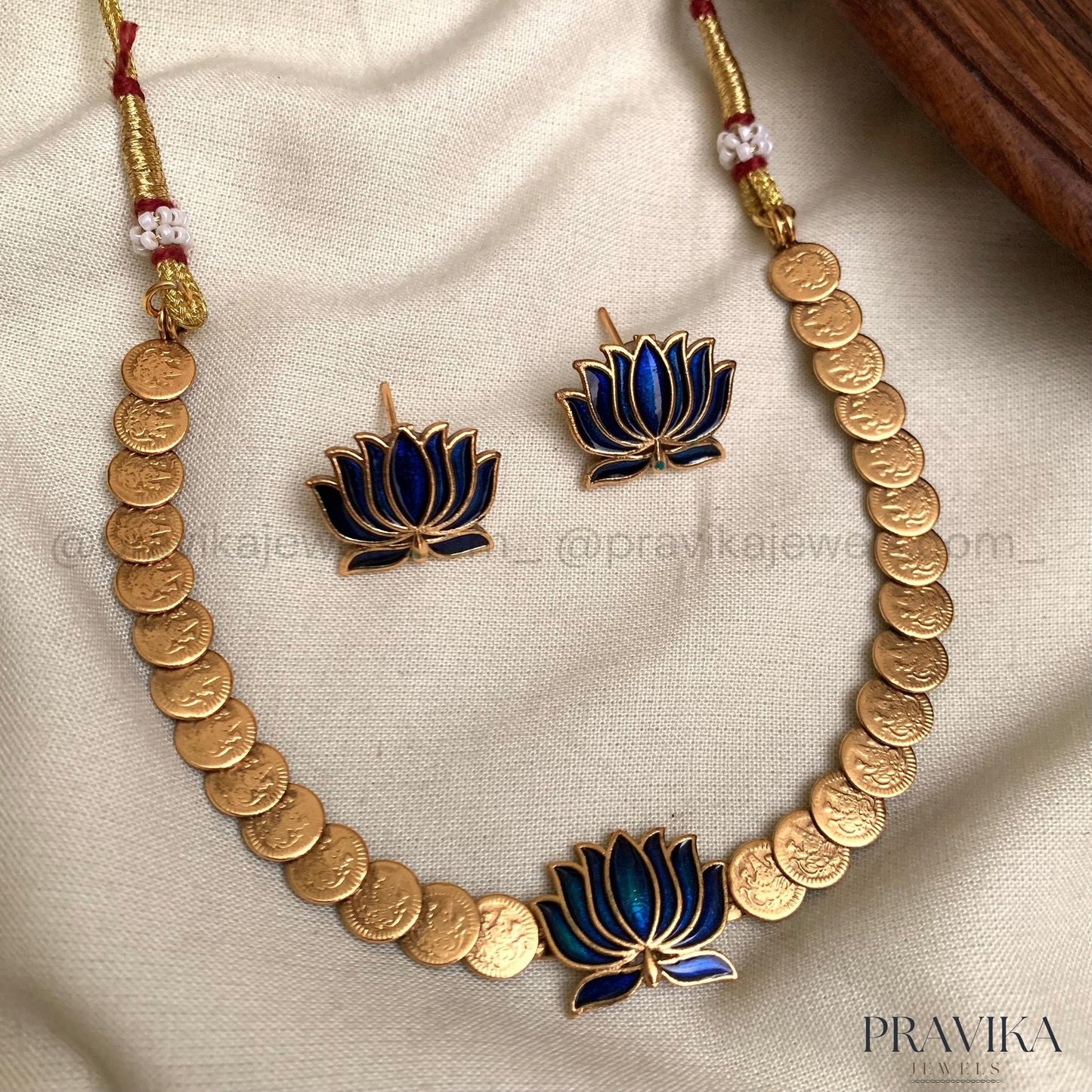 Lotus Coin Necklace Set AN112