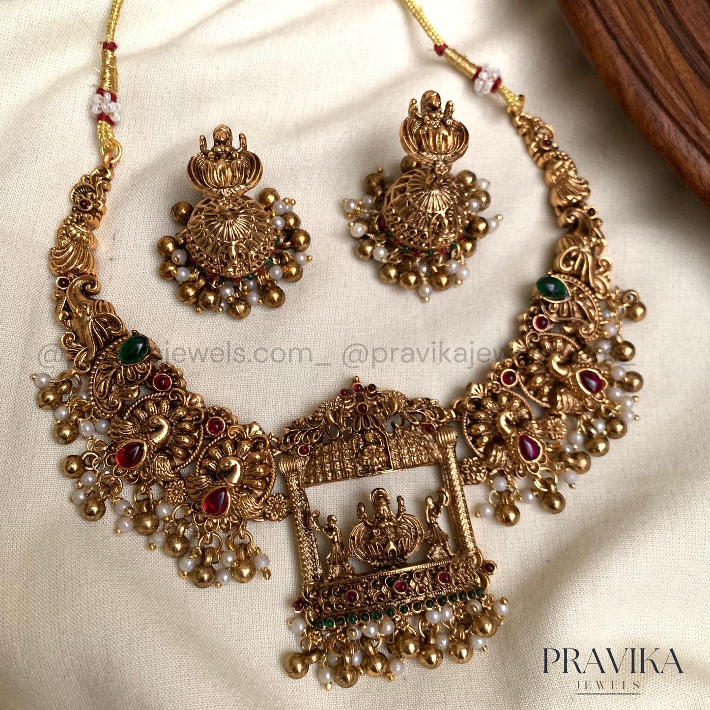Antique Ram Parivar Temple Choker Set AN122