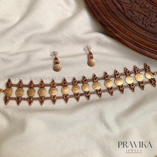 Temple Coin Choker Set AN141