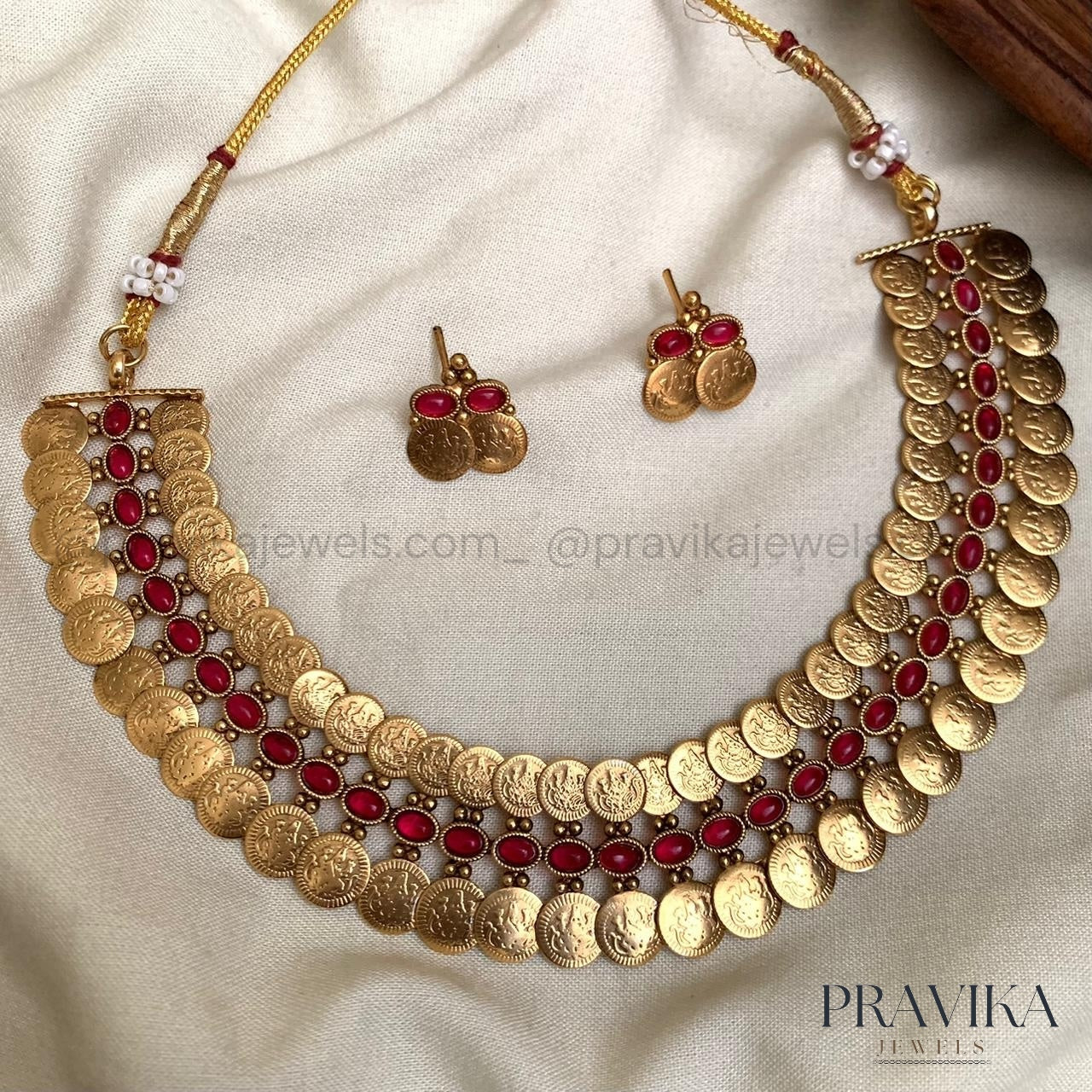 Traditional Temple Double Layer Coin Necklace AN139