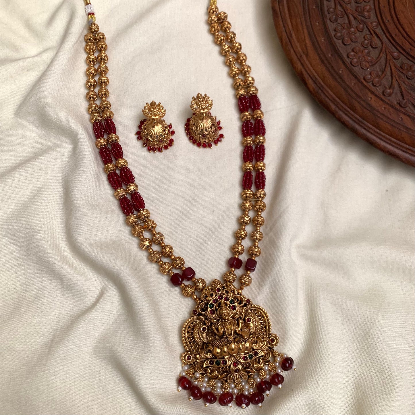 Lakshmi Long Haram with Earrings LH20