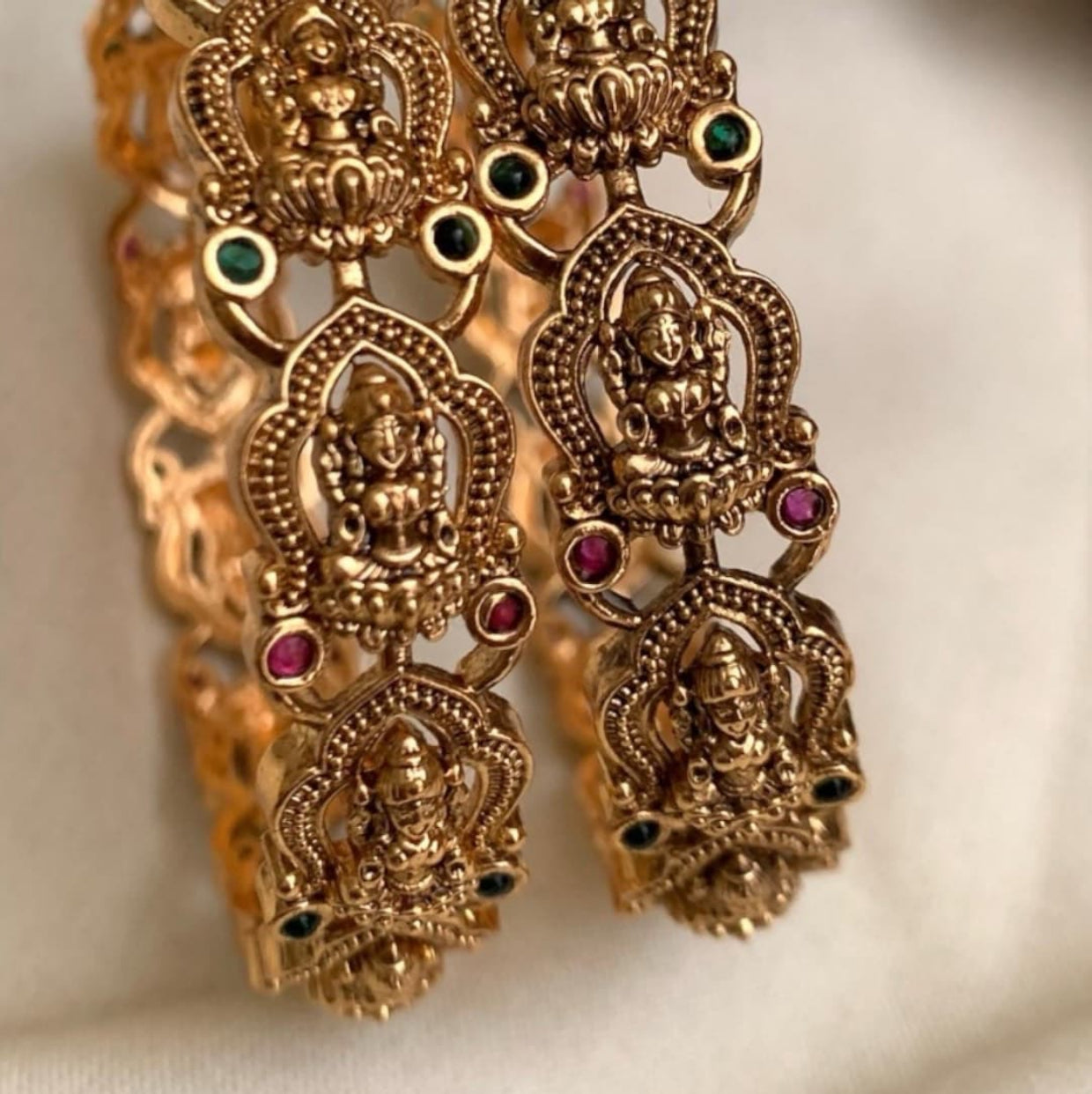 Lakshmi Temple Bangles – Set of 2 AB11