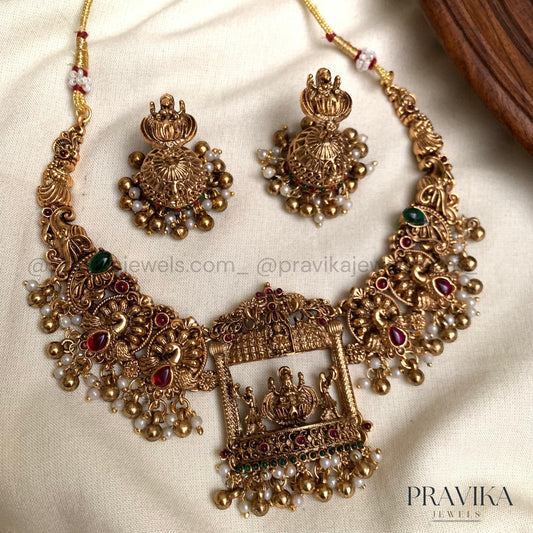 Antique Ram Parivar Temple Choker Set AN122