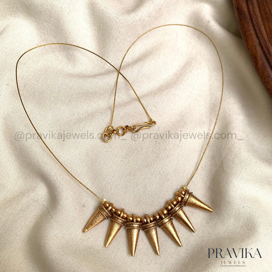 Antique Cone Drop Necklace AN133