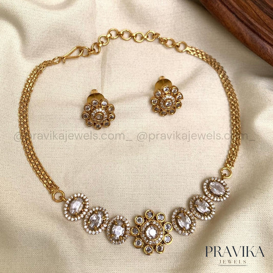 Victorian Floral Necklace Set VN14