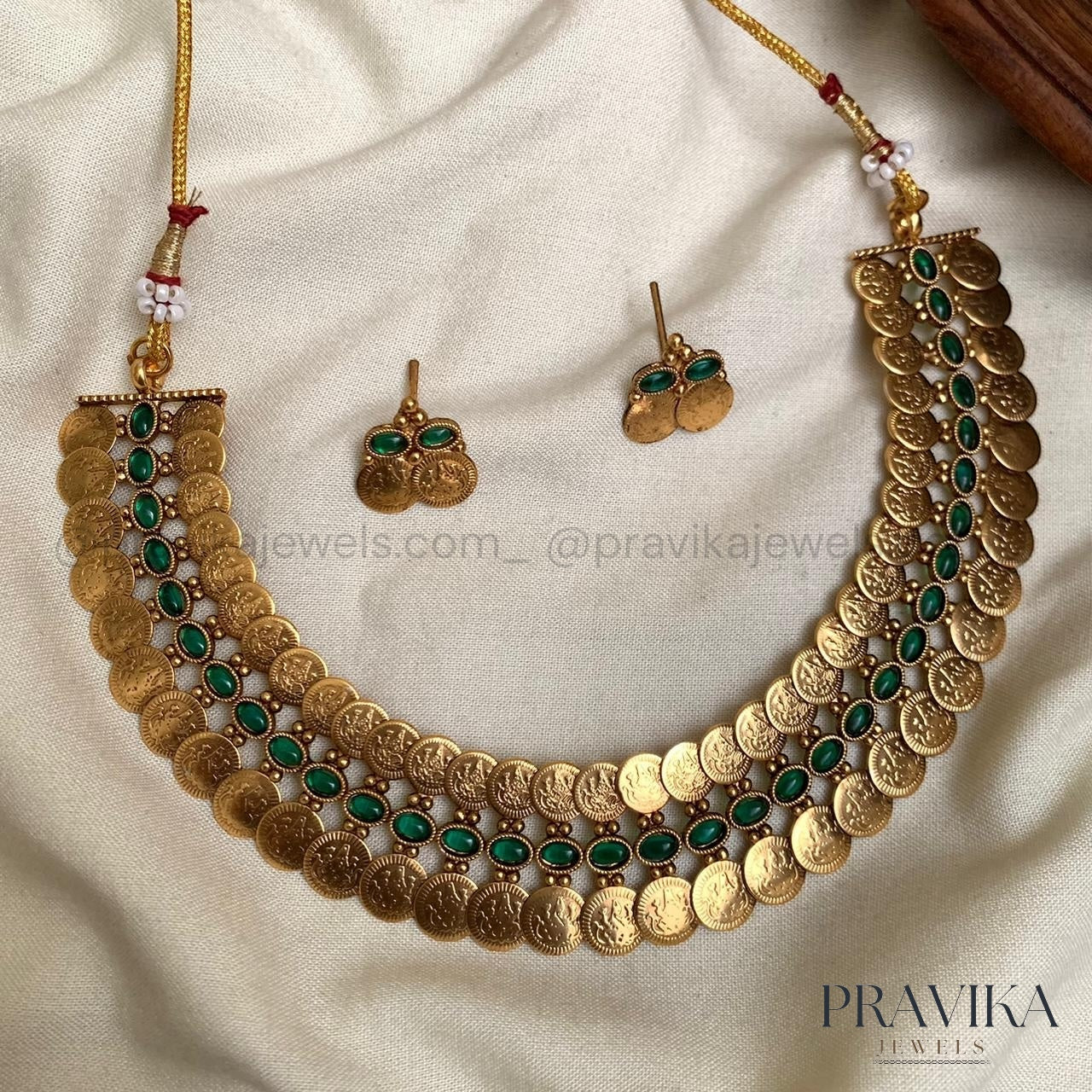 Traditional Temple Double Layer Coin Necklace AN139