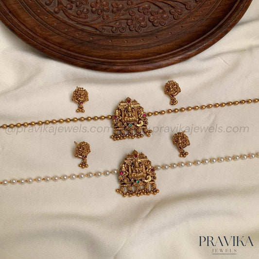 Lakshmi Temple Bead Chain Choker Set AN157