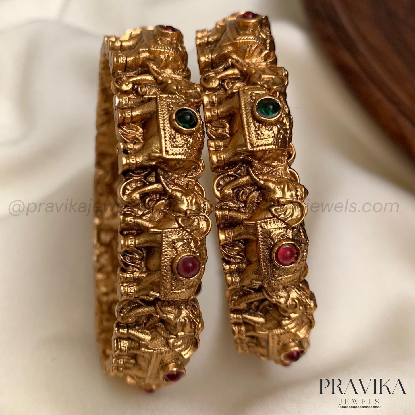 Antique Elephant Temple Bangles AB27