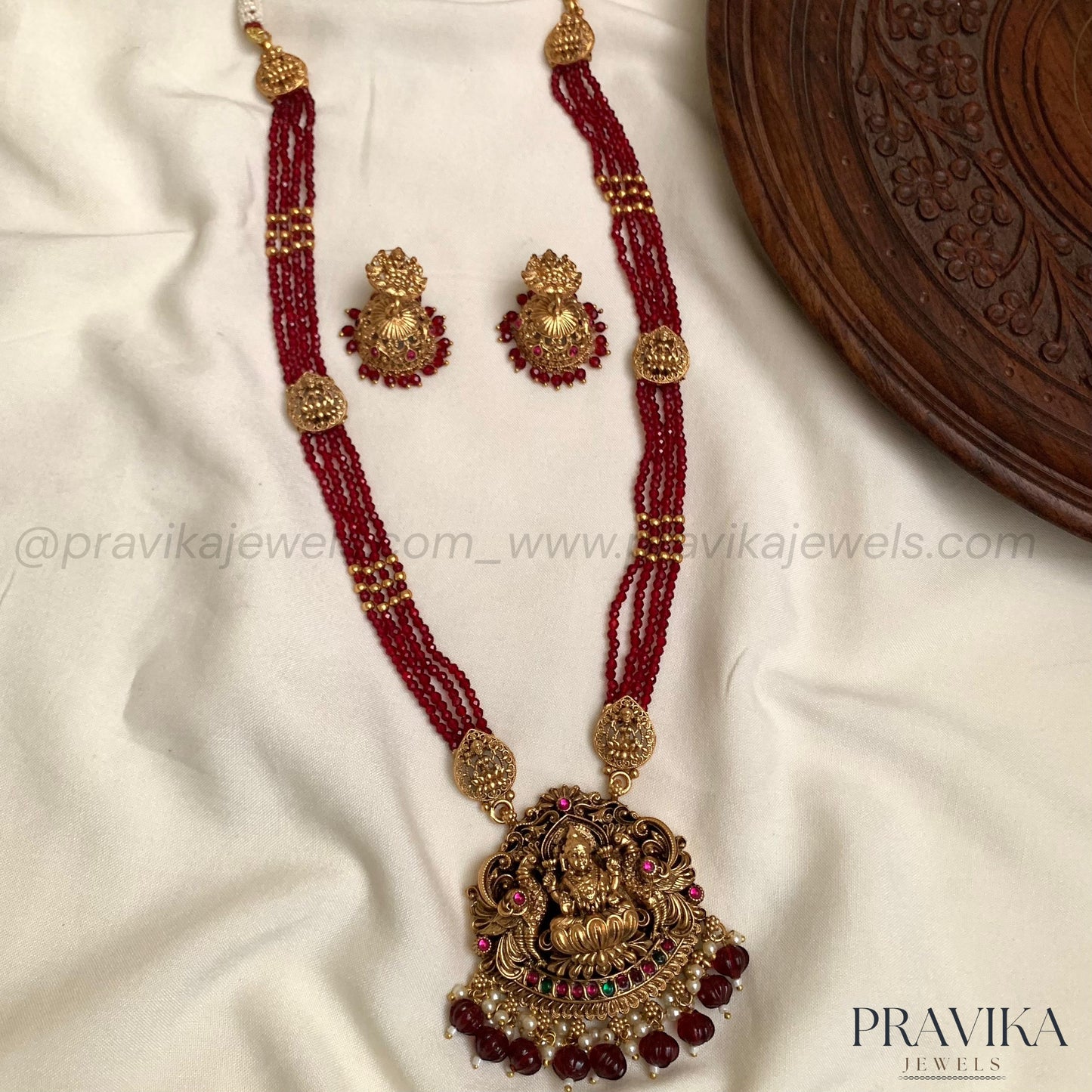 Temple-Inspired Lakshmi Long Haram LH34