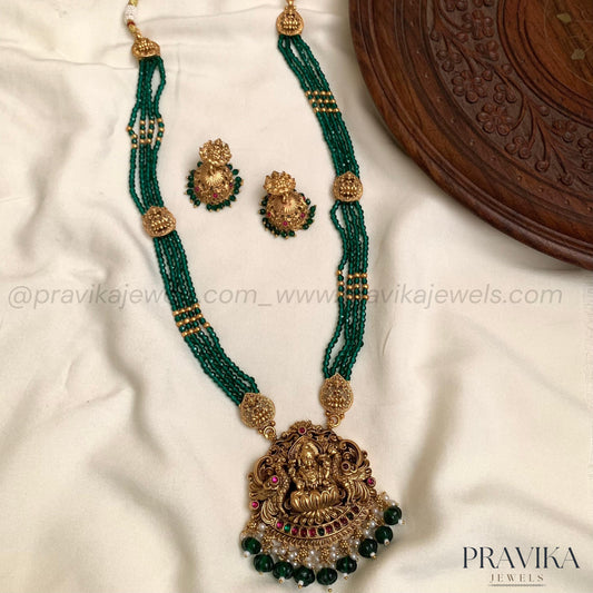 Temple-Inspired Lakshmi Long Haram LH34