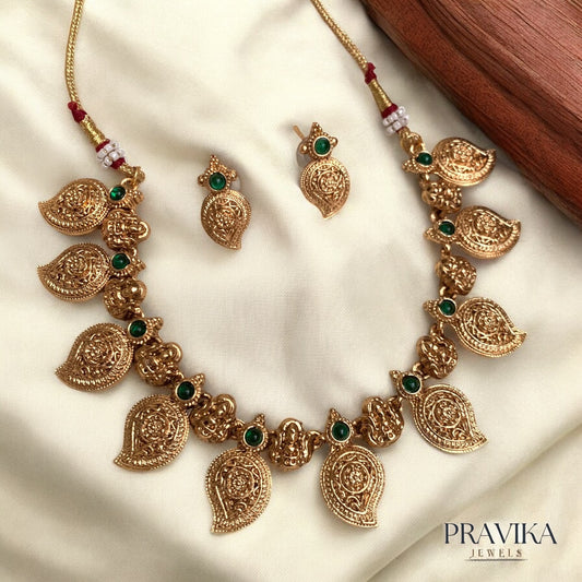 Antique Mango Motif Necklace Set AN103