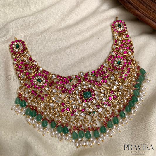 Premium Jadau Kundan Full Neck Choker PL12
