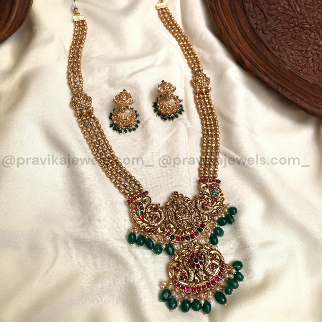 Triple Layer Lakshmi Antique Haram LH08