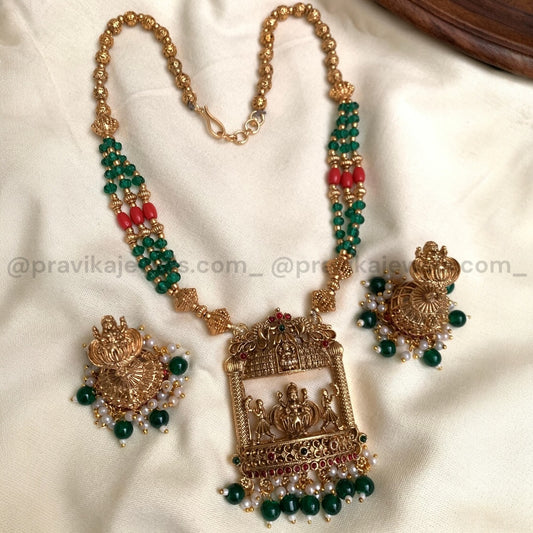 Ram Darbar Antique Temple Necklace Set AN19