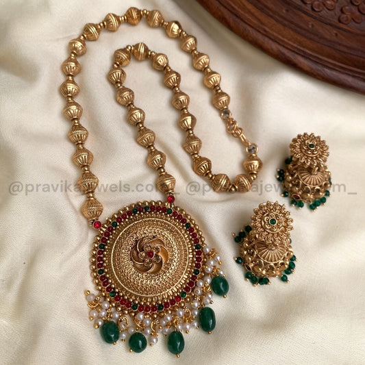 Heritage Blossom Antique Necklace Set AN14