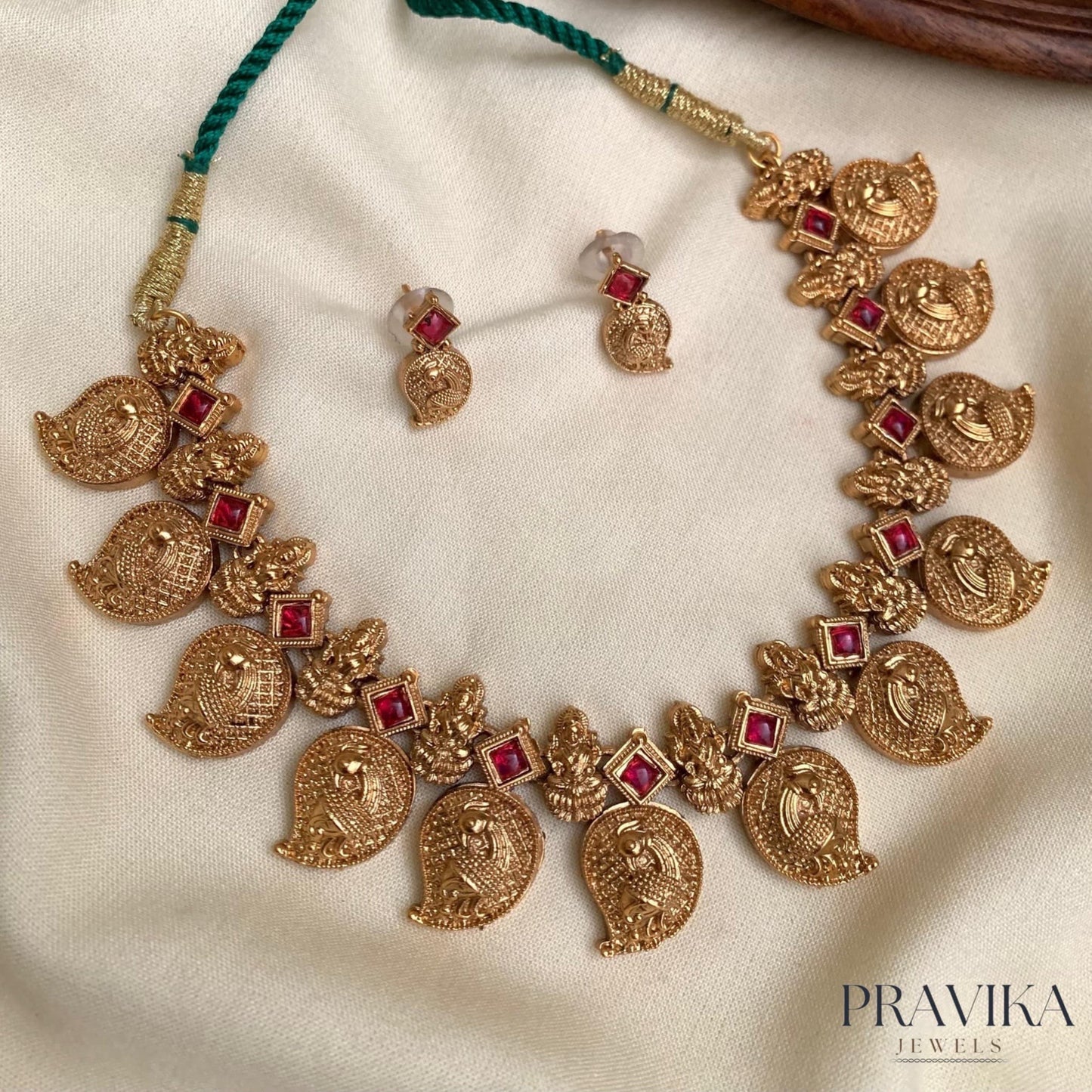 Antique Gold-Plated Mango Necklace AN11
