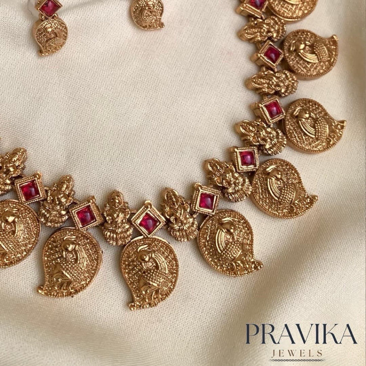 Antique Gold-Plated Mango Necklace AN11