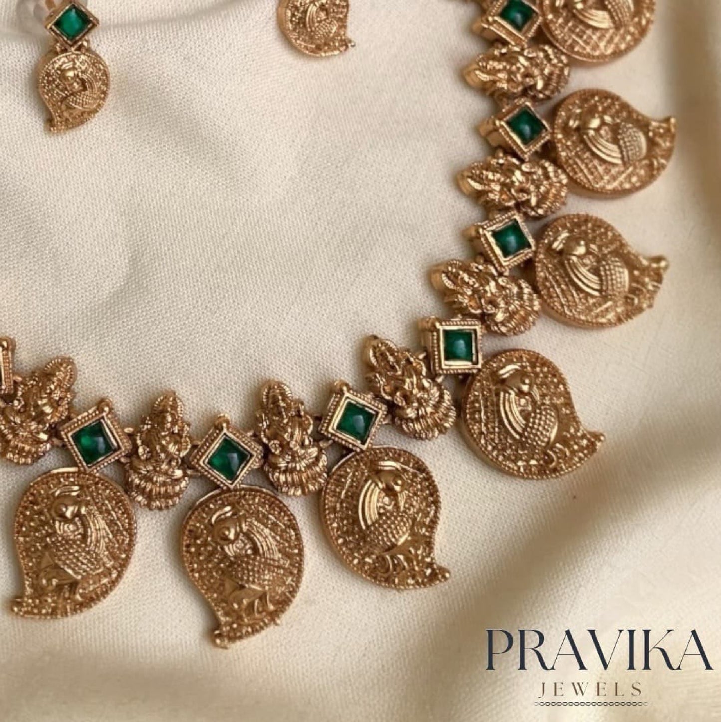 Antique Gold-Plated Mango Necklace AN11